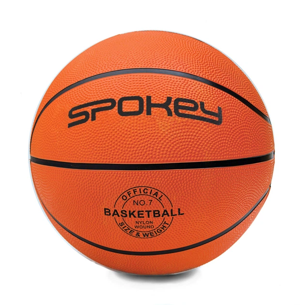 Баскетбольный мяч Spokey CROSS размер 7 Orange-Black (s0261) - Фото 1 Баскетбольный мяч Spokey CROSS размер 7 Orange-Black (s0261) - изображение 1