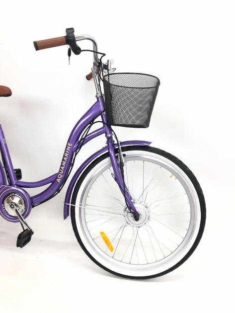 Электровелосипед Dorozhnik Akvamarin 26" (36V 500W 18Ah) Фиолетовый - изображение 4