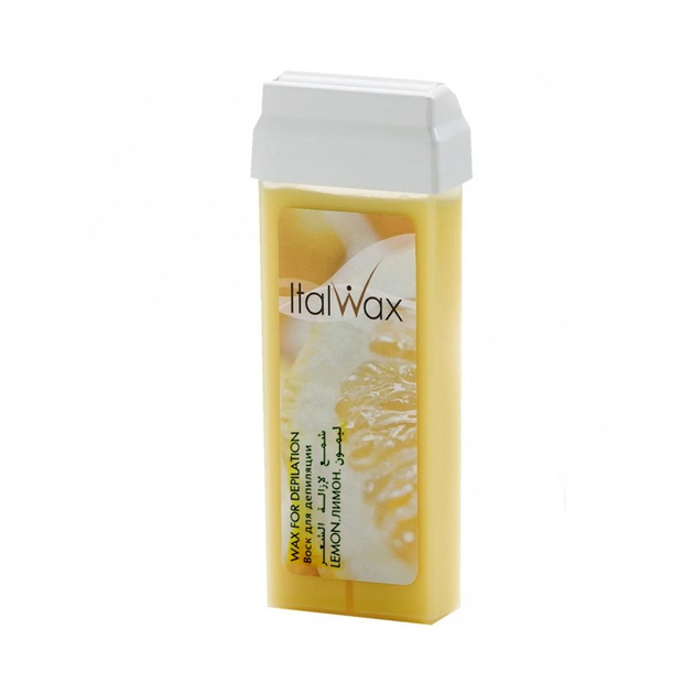Віск ItalWax, у картриджі 100мл, лимон - Фото 1 Віск ItalWax, у картриджі 100мл, лимон - зображення 1