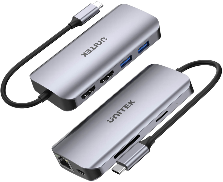 USB-hub Unitek 8-in-1 USB-C Hub (D1122A01) - obraz 3