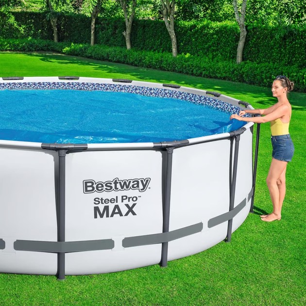 Тент для басейну гріючий Bestway 396 / 366 см 73634 (6942138918878) - зображення 3