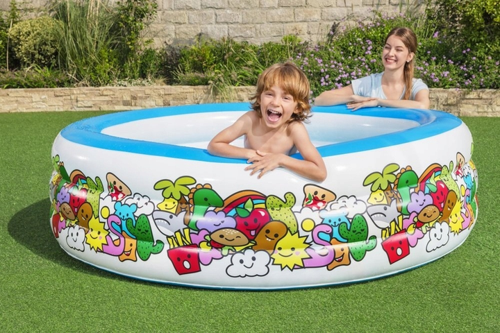 Басейн надувний Bestway Family Fun Pool 196 x 53 см 73672 (6942138913729) - зображення 4