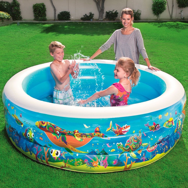 Басейн надувний Bestway Family Fun Pool 196 x 53 см 73672 (6942138913729) - зображення 5