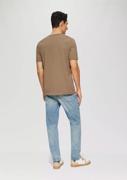 Футболка s.Oliver T-Shirt mit Crew Neck M Коричневий 2165525.8483 - изображение 2