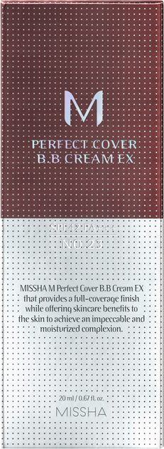 BB-крем Missha Perfect Cover М SPF42 / PA+++ 23 Natural Beige 20 мл (8809747940738) - зображення 3