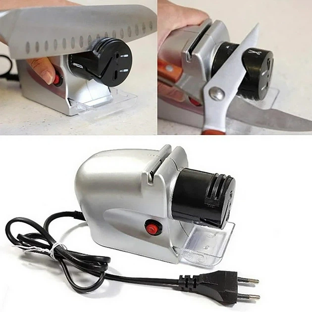 Электрическая точилка для ножей и ножниц ELECTRIC SHARPENER для заточки ножей 220В - изображение 2