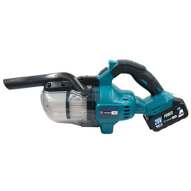 Мощный аккумуляторный пылесос PROFI-TEC PHV200BL POWERLine: с АКБ 2шт-20V 4.0 Ah, 8 бар, бак 600 мл - изображение 3