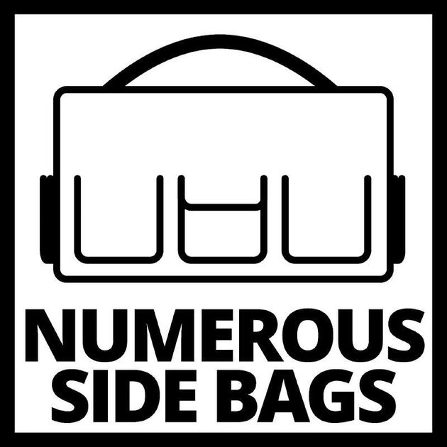 Сумка для инструмента Einhell Bag 56/29, закрытая, полиэстер, до 25кг, 56х29х30см (4530078) - изображение 5