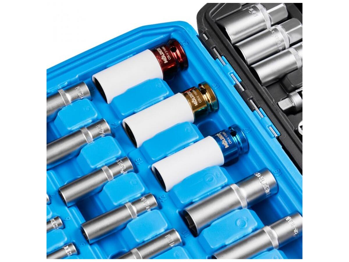 Професійний набір інструментів в кейсі Molder 1/2", 1/4", 3/8" 72Т, CR-V, 176од.(MT60176) - зображення 2