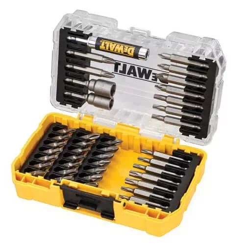 Набор бит DeWALT Phillips, Pozidriv, Torx, L= 25, 50 мм, головки 8, 10 мм, маг. держ., 40 шт, кейс (DT70705) - изображение 2