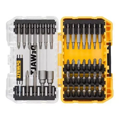 Набор бит DeWALT Phillips, Pozidriv, Torx, L= 25, 50 мм, головки 8, 10 мм, маг. держ., 40 шт, кейс (DT70705) - изображение 3