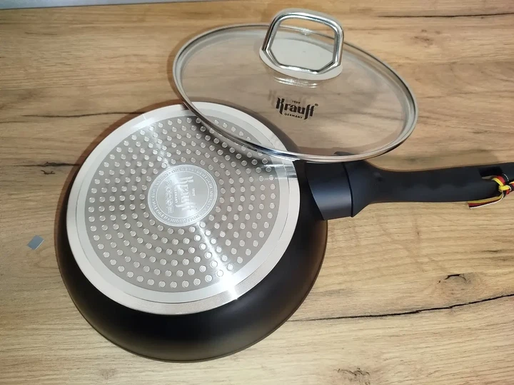 Сковорода з антипригарним покриттям та скляною кришкою Krauff Smart Fry 26 см (88-222-115) - изображение 6