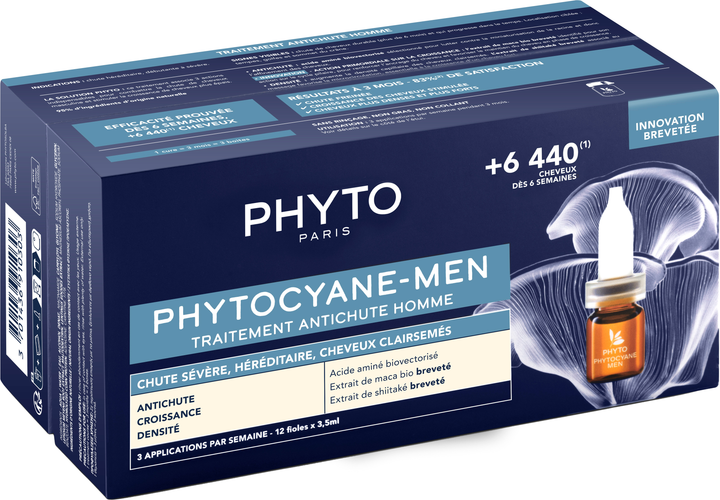 Засіб Phyto Phytocyane проти випадіння волосся для чоловіків 12 шт х 3.5 мл (3701436910303) - зображення 3