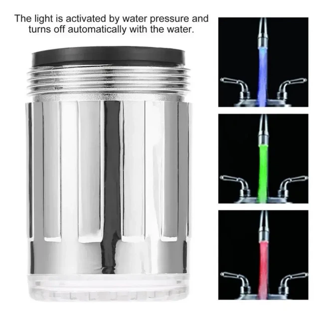 Насадка подсветка для крана GLOW WOTER 748, насадка с подсветкой, светящаяся насадка, светодиодная насадка - изображение 8