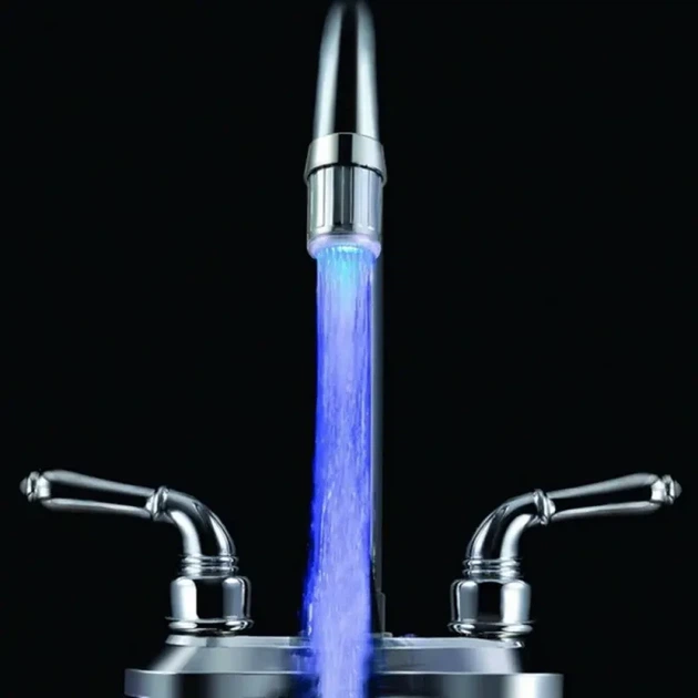 Насадка подсветка для крана GLOW WOTER 748, насадка с подсветкой, светящаяся насадка, светодиодная насадка - изображение 9