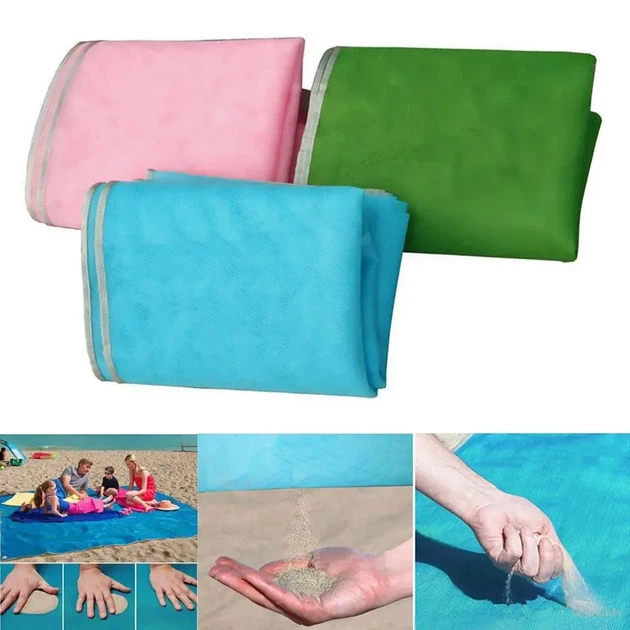 Подстилка пляжная антипесок Sand Free Mat 150х200 см пляжный коврик анти-песок - изображение 6