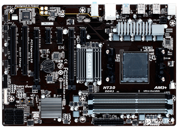 Материнская плата Gigabyte GA-970A-DS3P FX (sAM3+, AMD 990FX / AMD ...