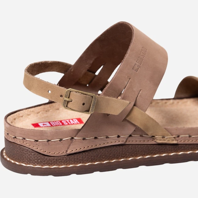 Sandały damskie Big Star RR276010 40 Beżowe - obraz 5