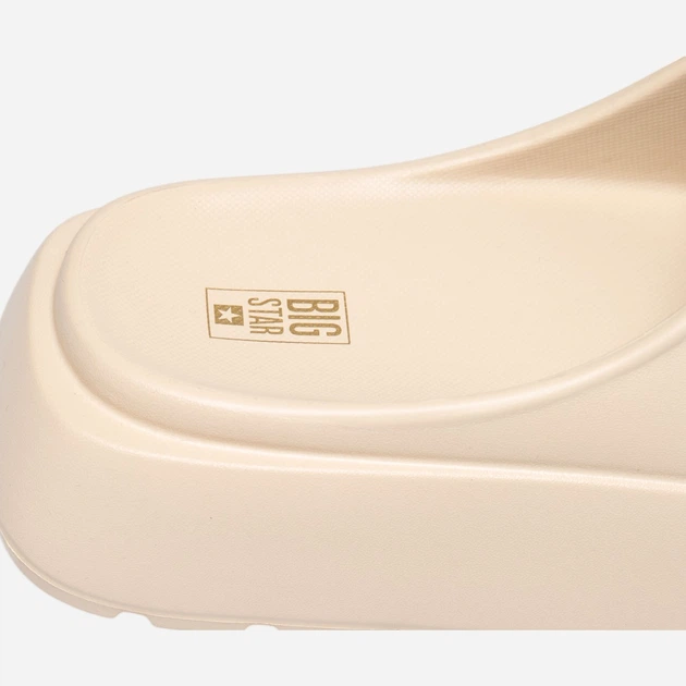 Klapki basenowe damskie na platformie Big Star RR274A56 37 Beżowe - obraz 6