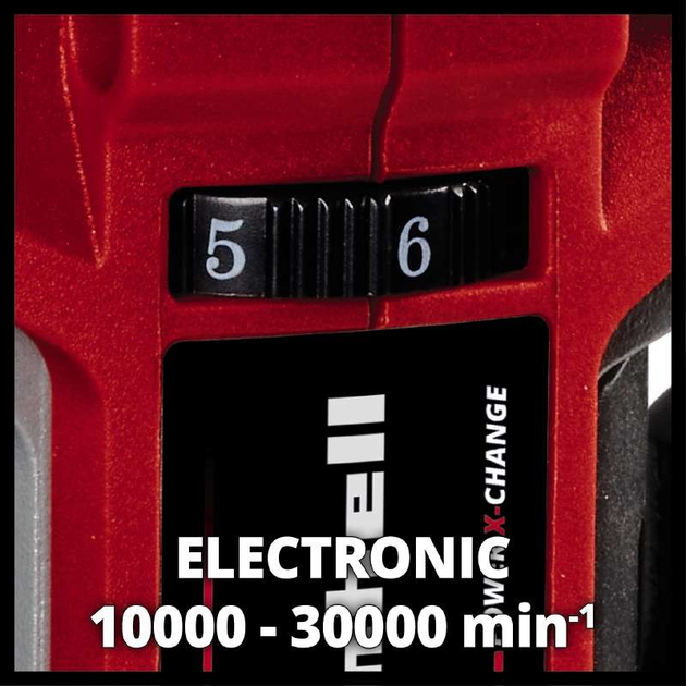 Мощный аккумуляторный фрезер бесщеточный Einhell TP-RO 18 Li BL - Solo : 18V, 2,5 Ah (АКБ + ЗП) (4350411, 4512097) - Фото 6 Мощный аккумуляторный фрезер бесщеточный Einhell TP-RO 18 Li BL - Solo : 18V, 2,5 Ah (АКБ + ЗП) (4350411, 4512097) - изображение 6