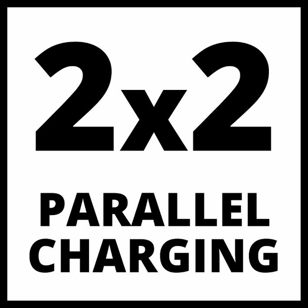 Потужний зарядний пристрій для 4-х акумуляторів Einhell 2x2 Power X-Quattrocharger 4А - зображення 6