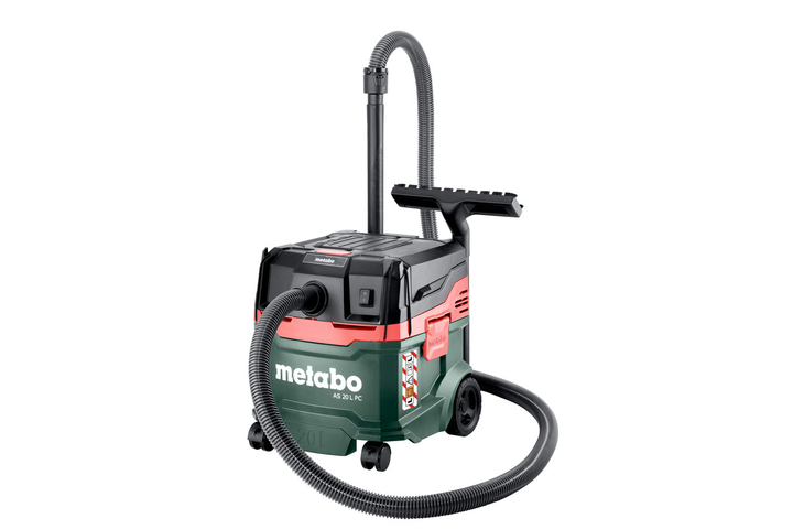 Професійний пилосос Metabo AS 20 L PC: 1200 Вт, 20 л, 225 мбар, 4200 л/хв, сухе та вологе прибирання, 3500 см² - Фото 1 Професійний пилосос Metabo AS 20 L PC: 1200 Вт, 20 л, 225 мбар, 4200 л/хв, сухе та вологе прибирання, 3500 см² - зображення 1