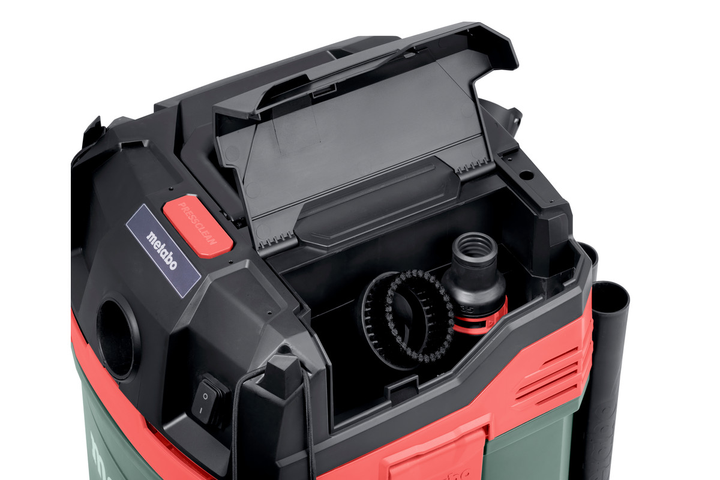 Професійний пилосос Metabo AS 20 L PC: 1200 Вт, 20 л, 225 мбар, 4200 л/хв, сухе та вологе прибирання, 3500 см² - Фото 4 Професійний пилосос Metabo AS 20 L PC: 1200 Вт, 20 л, 225 мбар, 4200 л/хв, сухе та вологе прибирання, 3500 см² - зображення 4