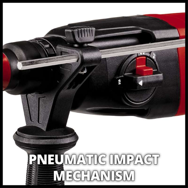 Мощный электрический перфоратор Einhell TC-RH 620 4F Kit : 620 Вт, 2.2 Дж, 1250 об/мин, 5200уд/мин - Фото 7 Мощный электрический перфоратор Einhell TC-RH 620 4F Kit : 620 Вт, 2.2 Дж, 1250 об/мин, 5200уд/мин - изображение 7