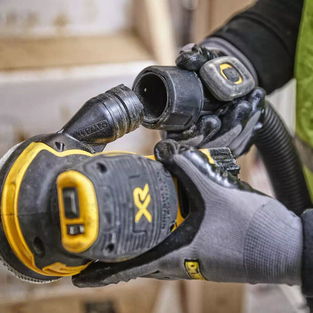 Профессиональная шлифмашина эксцентриковая аккумуляторная DeWALT DCW210N : без АКБ, платформа 125мм - Фото 6 Профессиональная шлифмашина эксцентриковая аккумуляторная DeWALT DCW210N : без АКБ, платформа 125мм - изображение 6