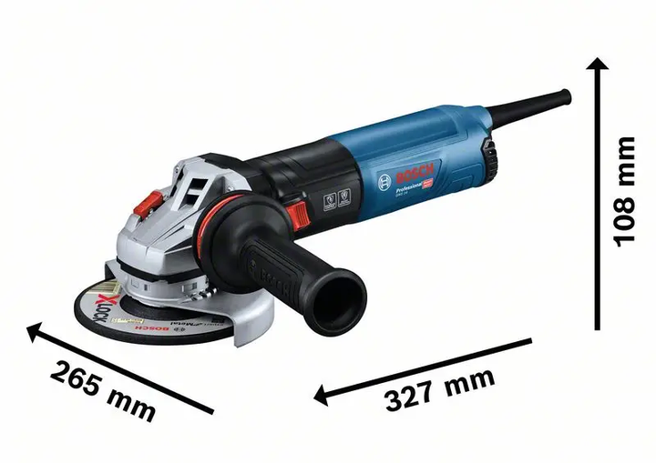 Профессиональная болгарка Bosch GWS 14-125 S : 1400 Вт, диск 125мм, с регулировкой оборотов - Фото 2 Профессиональная болгарка Bosch GWS 14-125 S : 1400 Вт, диск 125мм, с регулировкой оборотов - изображение 2