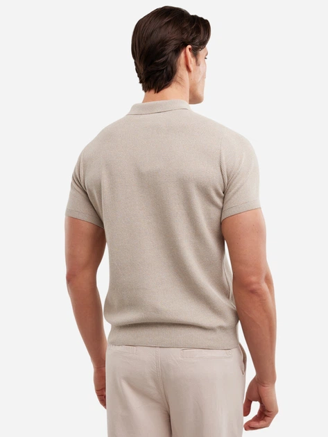 Поло довге чоловіче Big Star Polonezzo 801 2XL Бежеве (5900714850296) - зображення 2