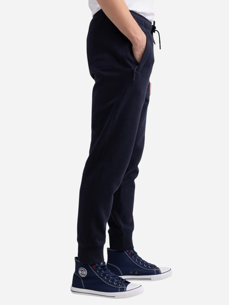 Spodnie dresowe męskie Big Star Kersyn 403 S Granatowe - obraz 3