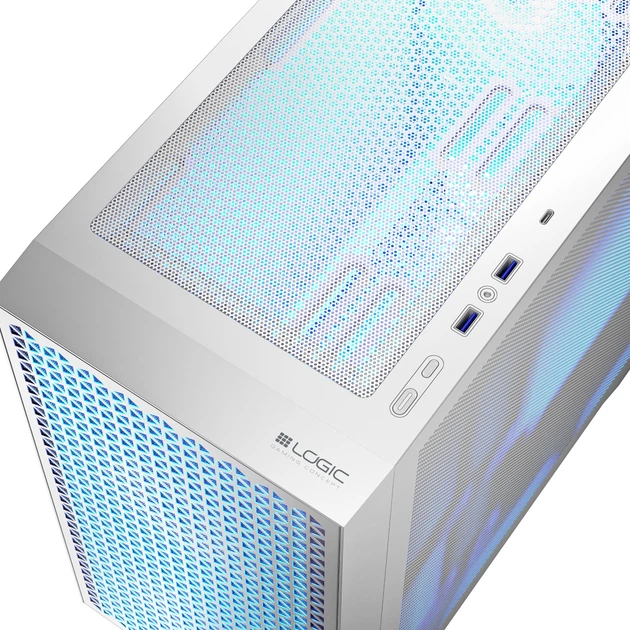 Корпус LogicConcept DART PRO ARGB MINI WHITE MESH fans 3x120mm без БЖ mATX - изображение 4