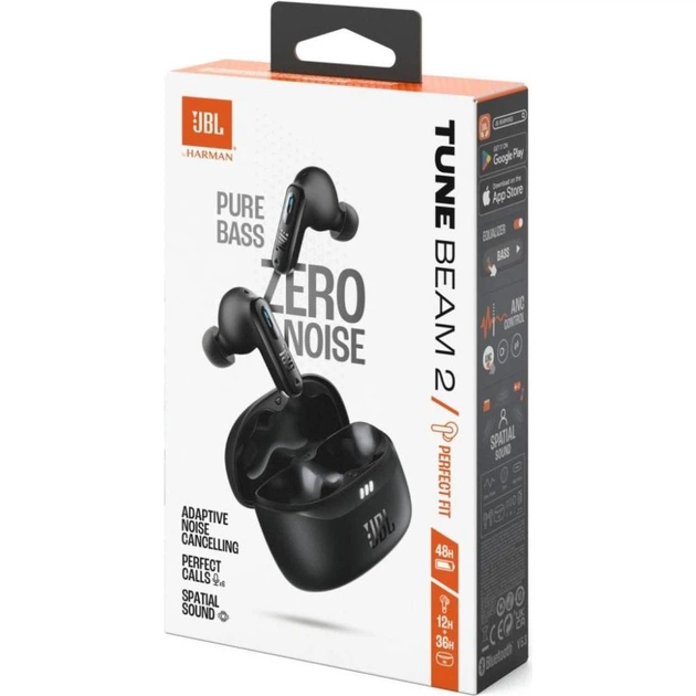 Наушники TWS JBL Tune Beam 2 Black (JBLTBEAM2BLK) - изображение 2