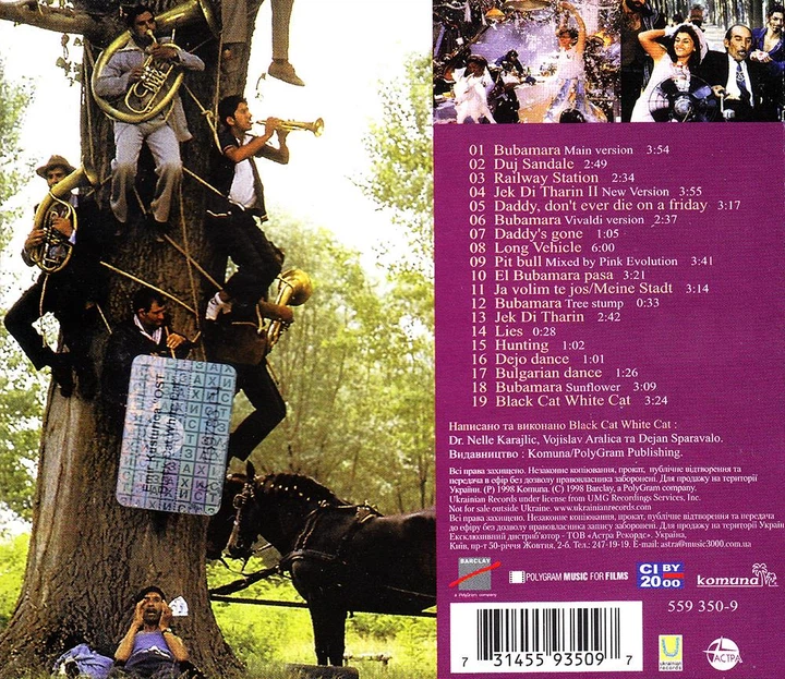 Компакт диск Ukrainian Records Dr. Nelle Karajlic, Vojislav Aralica & Dejan Sparavalo Original Soundtrack From The Film Black Cat White Cat CD - Фото 2 Компакт диск Ukrainian Records Dr. Nelle Karajlic, Vojislav Aralica & Dejan Sparavalo Original Soundtrack From The Film Black Cat White Cat CD - зображення 2