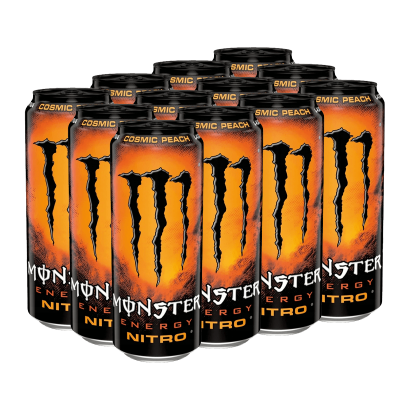 Набір Напій Енергетичний 12шт Monster Energy Nitro Cosmic Peach