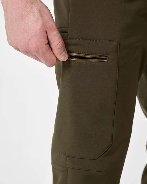 Брюки мужские UKM Softshell 2.0 M оливковый - Фото 8 Брюки мужские UKM Softshell 2.0 M оливковый - изображение 8