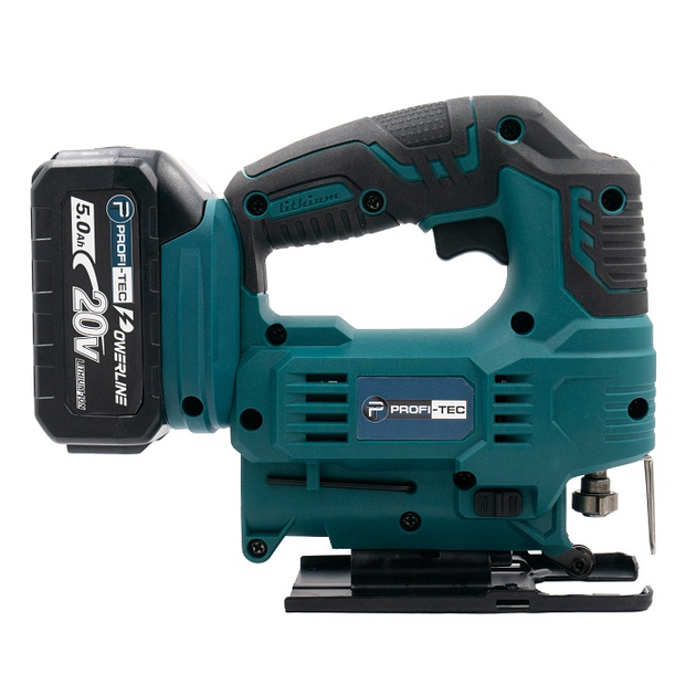 Мощный аккумуляторный лобзик PROFI-TEC PGS2080BL POWERLine: с АКБ 20V 5.0 Ah, 2900 ход/мин SDRT_5PGS2080BL - изображение 6