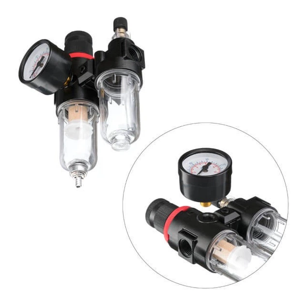 Блок подготовки воздуха 1/4” INTERTOOL PT-1431 - Фото 4 Блок подготовки воздуха 1/4” INTERTOOL PT-1431 - изображение 4