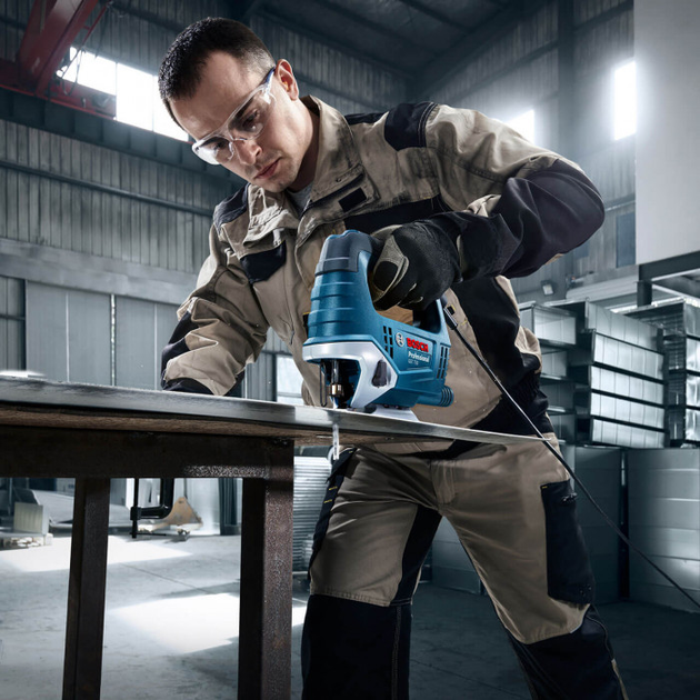Профессиональный электрический лобзик Bosch GST 750: 520 Вт, глубина реза 75 мм, вес 2.3кг - изображение 5