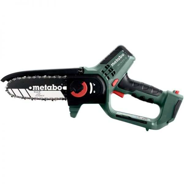 Мощная ручная аккумуляторная цепная пила Metabo MS 18 LTX 15 каркас : без АКБ, шина 15 см - изображение 2