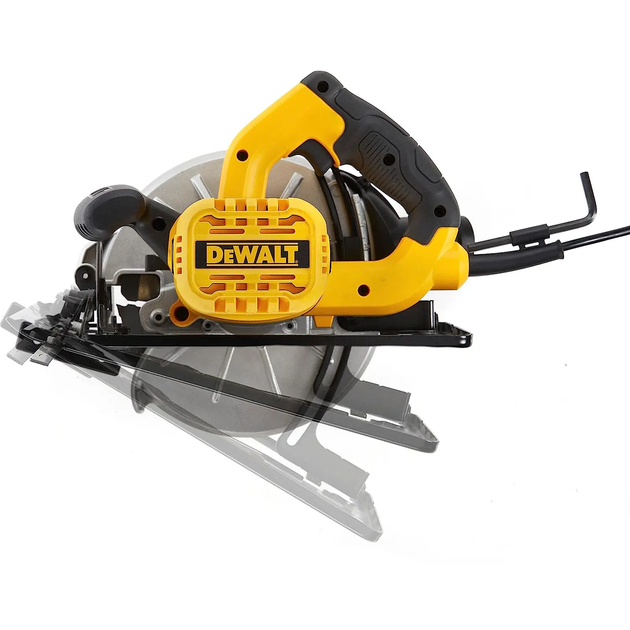 Профессиональная пила дисковая сетевая DeWALT DWE5615 : 1500 Вт, диск 190 мм, 5500 об/мин - Фото 4 Профессиональная пила дисковая сетевая DeWALT DWE5615 : 1500 Вт, диск 190 мм, 5500 об/мин - изображение 4