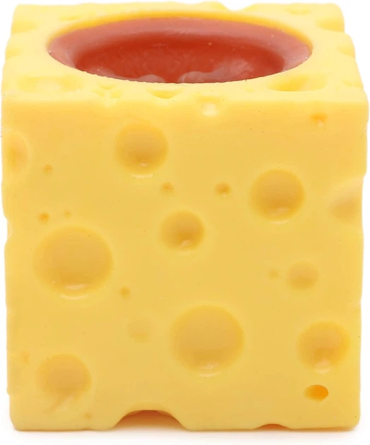 Дитяча іграшка антистрес Миша у сирі Yellow/Brown - Фото 4 Дитяча іграшка антистрес Миша у сирі Yellow/Brown - зображення 4