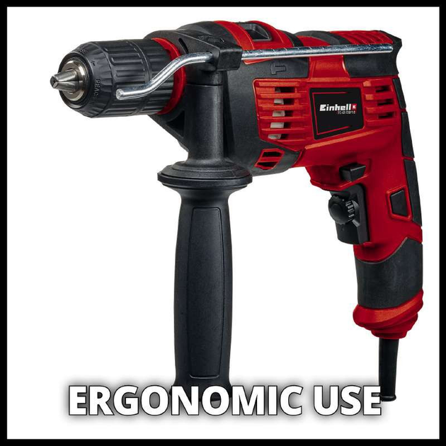 Мощная ударная дрель электрическая Einhell TC-ID 720/1 E : 720 Вт, 13мм патрон (4259848) SDRT_54259848 - Фото 5 Мощная ударная дрель электрическая Einhell TC-ID 720/1 E : 720 Вт, 13мм патрон (4259848) SDRT_54259848 - изображение 5