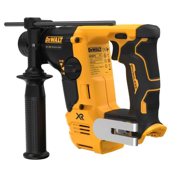 Мощный перфоратор аккумуляторный бесщеточный SDS-Plus DeWALT DCH072N : без АКБ, 1.1 Дж (DCH072N) - изображение 5