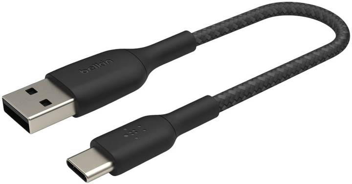 Kabel Belkin BoostCharge USB-A – USB Type-C 15W 0.15 m Black (CAB002BT0MBK) - obraz 4