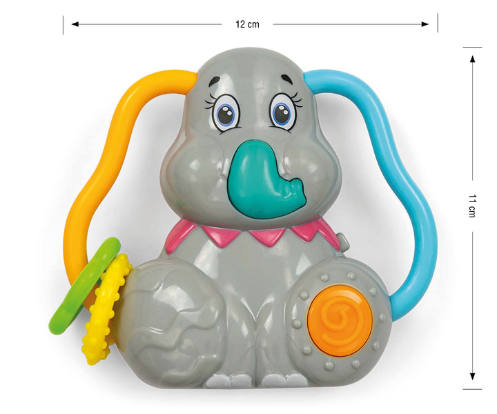 Muzyczna grzechotka Słonik  Milly Mally Musical elephant 4647 (5901761127829) - obraz 6