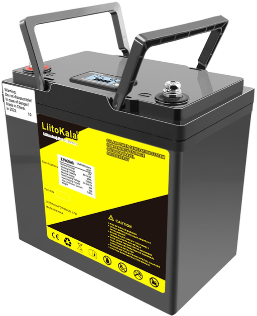 Аккумуляторная батарея LiitoKala 12V 60Ah LCD LiFePO4 (YT29756) - изображение 3