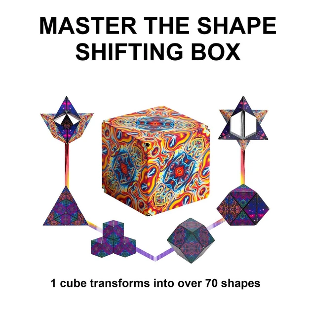 Shape Shifting Box Magnetic Magic Cube | Разноцветные узоры – фото