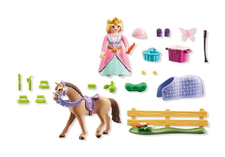 Zestaw zabawek dla dzieci Playmobil Starter Pack Princess with Horse 71801 (4008789718013) - obraz 3